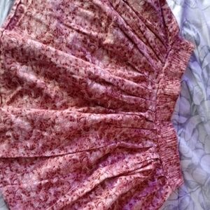 American Eagle Outfitters Pink Floral Maxi Skirt